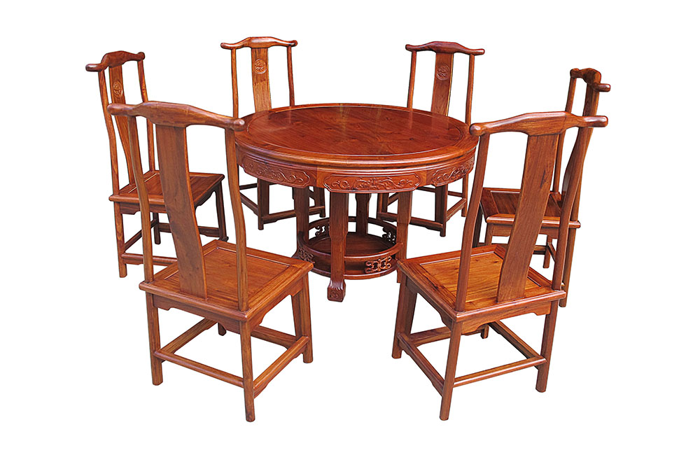 128仿古元台配官帽椅