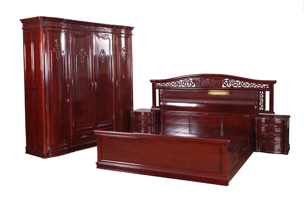 弯背大床配衣柜