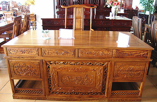 花梨木2米中式办公台