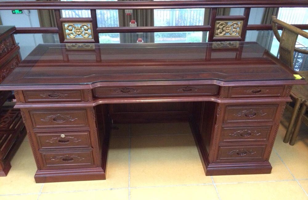 红檀木禾穗班台
