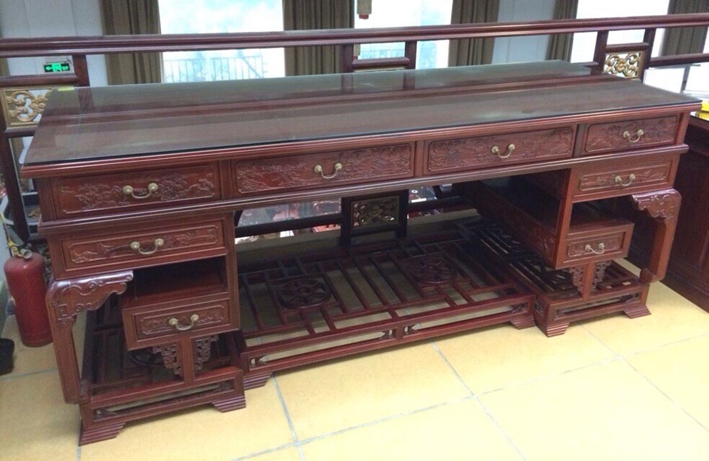 红檀木仿古书台