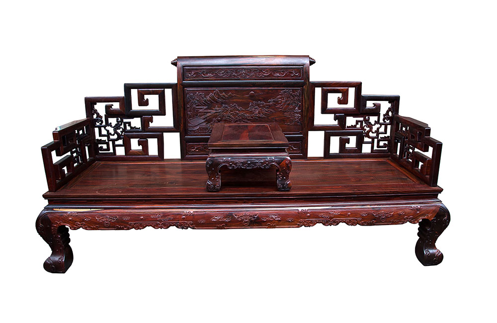 山水沙发三人椅